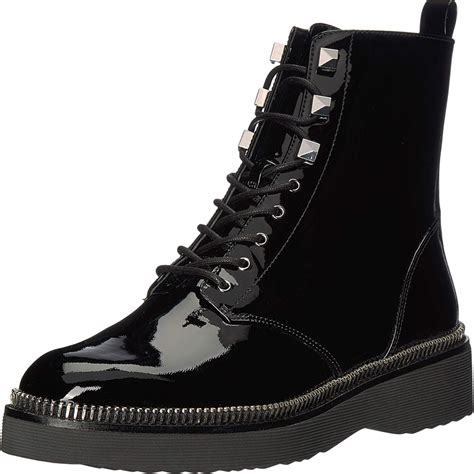 MICHAEL Michael Kors Haskell Patent Leather Combat Boots